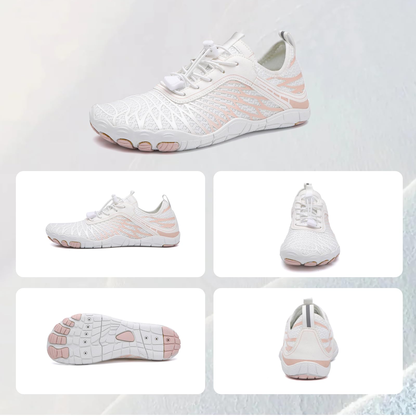 Scarpe da Scoglio Uomo Scarpette da Scoglio Donna Scarpe Barefoot Spiaggia Surf Bagno Sport Outdoor Traspirante Asciugatura Rapida Antiscivolo 36-47 EU