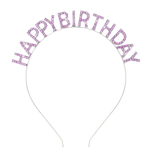 Miniatura 8 de CIEHER Birthday Tiaras Rhinestone Birthday Tiara Queen Crown Birthday Headband