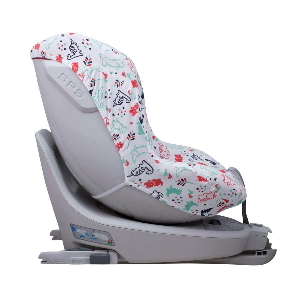 JYOKO KIDS Rivestimento per seggiolino auto in cotone compatibile con Be Cool Nado O3, Chicco 2 Easy (DINO PARTY)