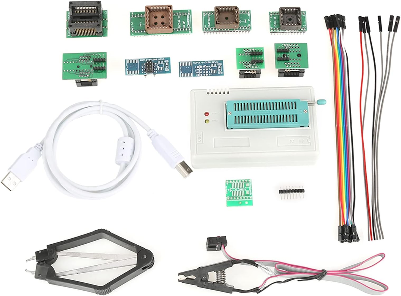 TL866II Universal Tl866 tl866ii Programmer Plus EEPROM Flash 8051 AVR MCU GAL PIC with 10 Adapter