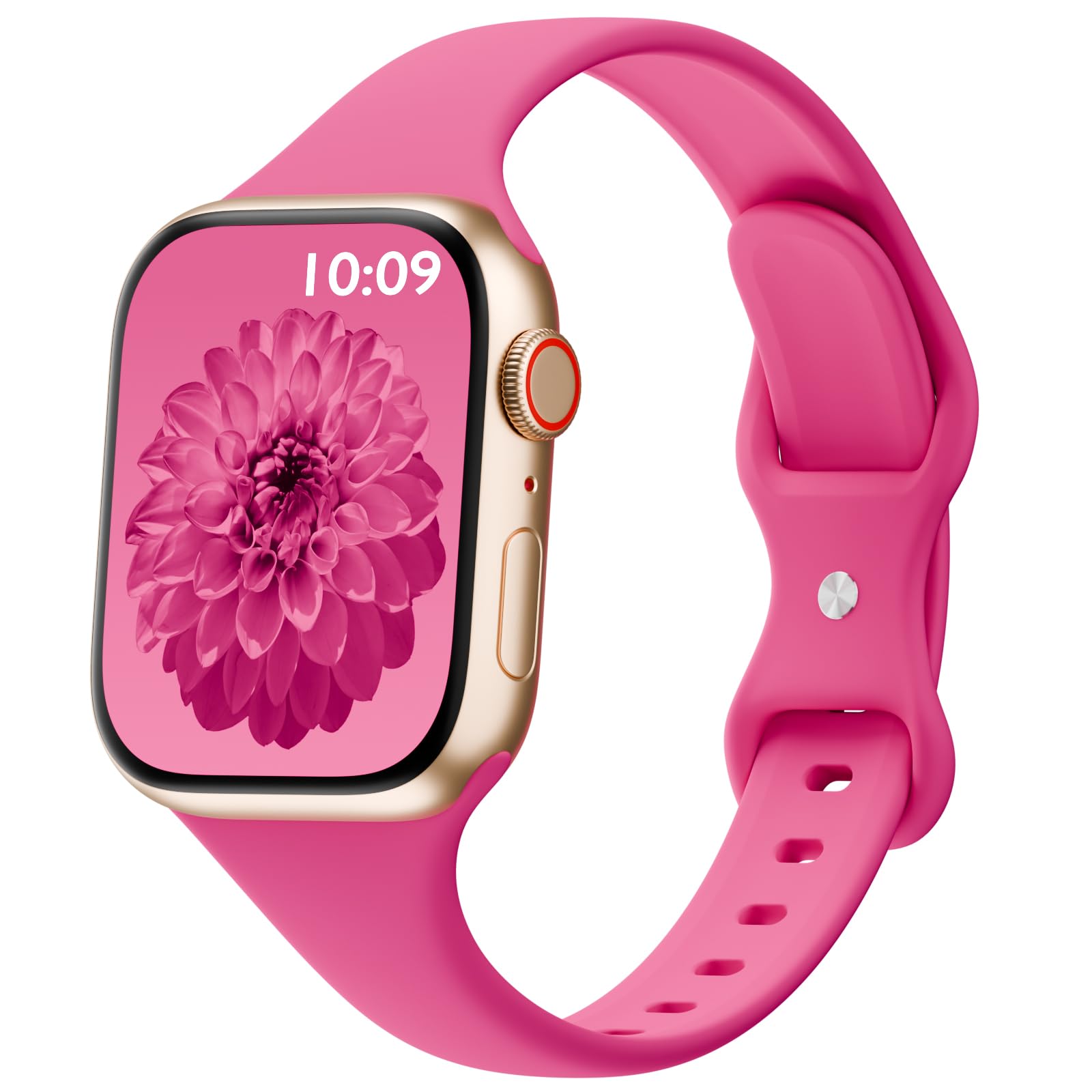 Thin Sport Silicone Slim Band Compatible with Apple Watch Bands Women Men