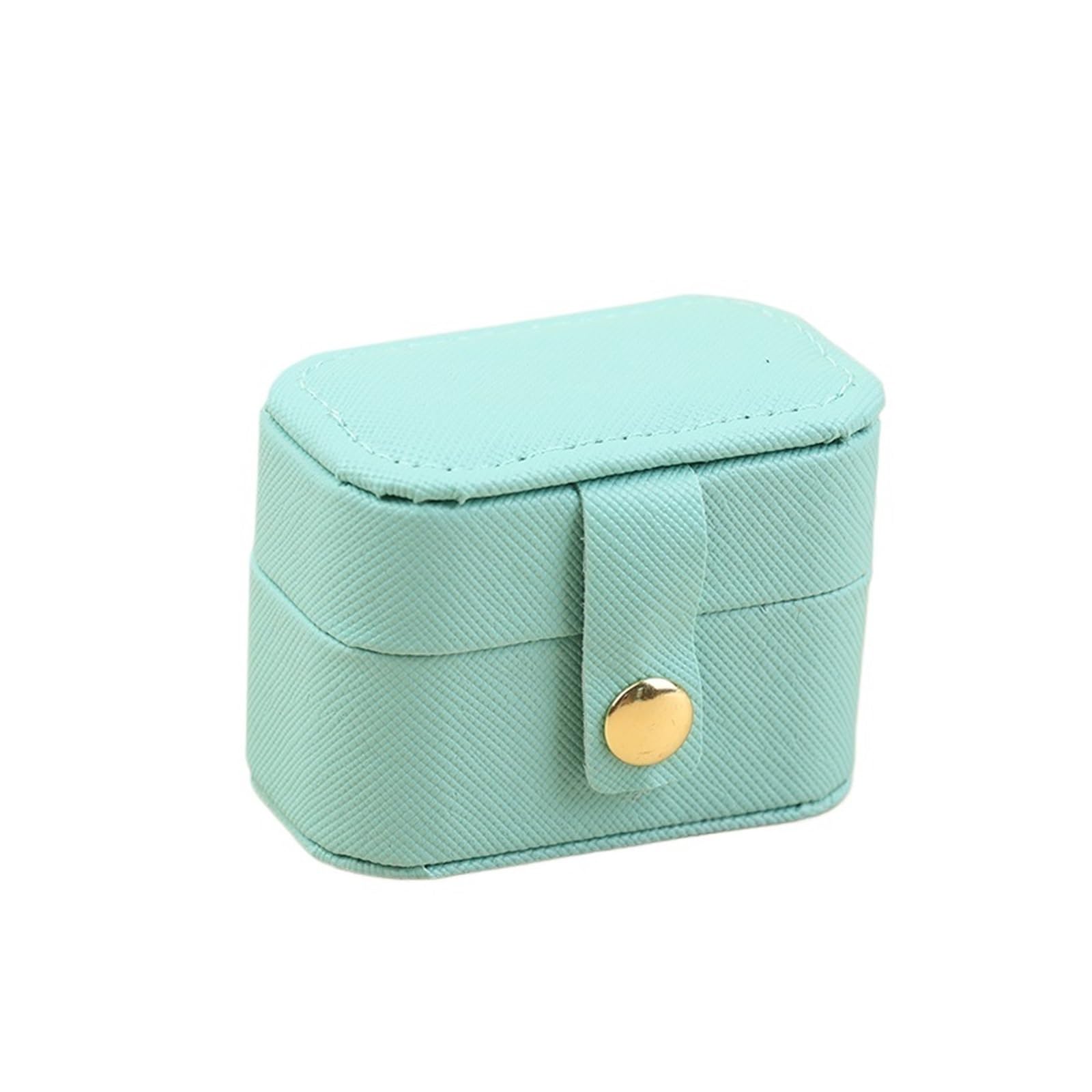 ESTDKMNOS Portable Jewellery Case， Mini Portable Travel Jewelry Storage Box Multicolor(Blue)