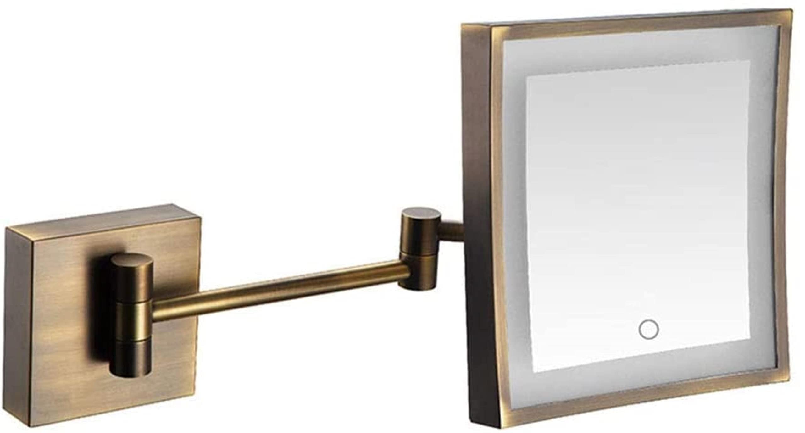 Miroir tactile de salle de bain rétro 8 pouces pour maquillage précis