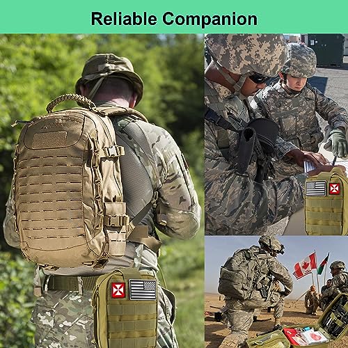 Survival Kit 256 in 1, First Aid Kit Survival Gear Tools Trauma Kit with Molle Pouch for Outdoor, Camping, Hunting, Hiking, Earthquake, Home, Office, Gifts for Men Dad Husband Women (Green) - Image 6