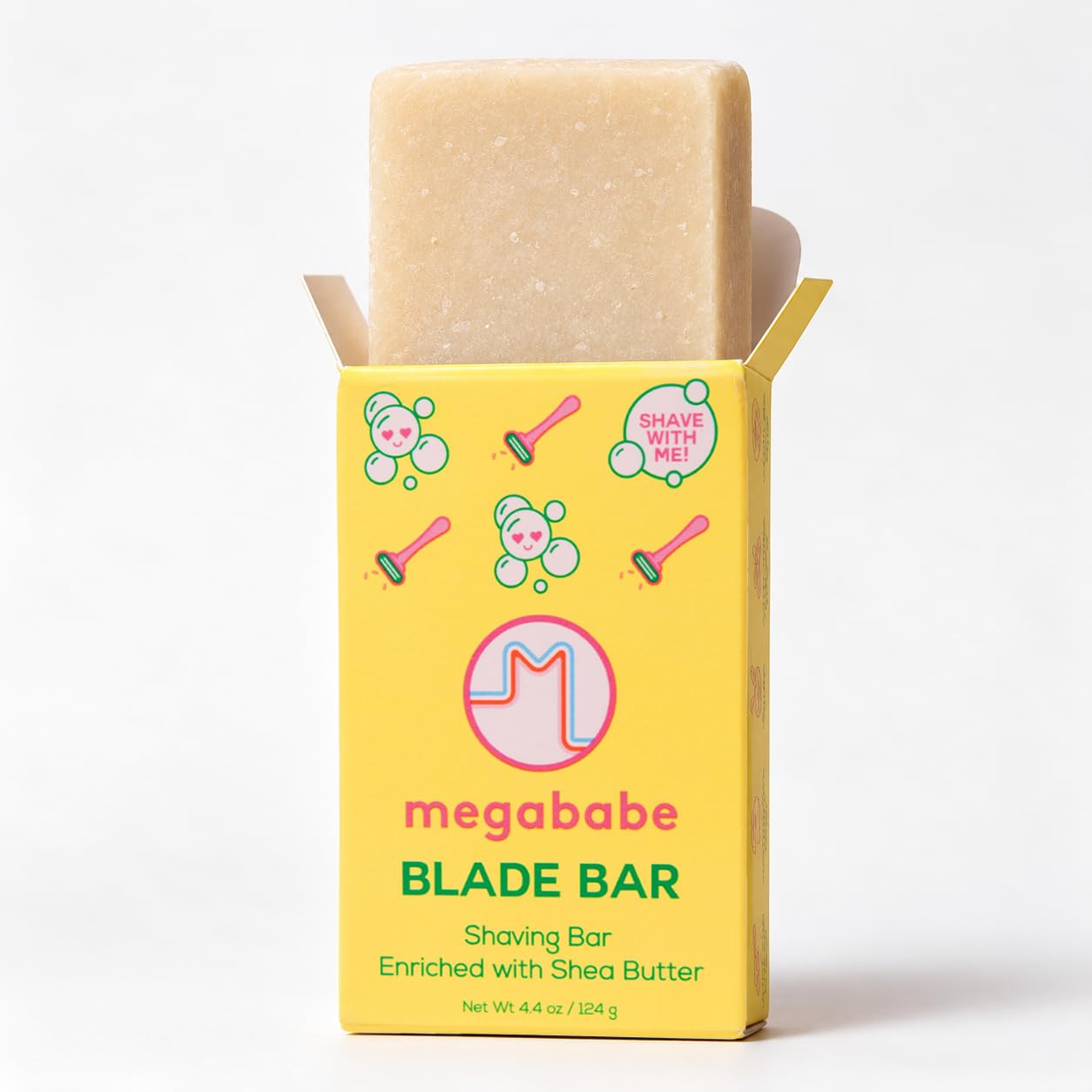 Megababe Blade Bar, Hydrating Shave Bar, Shaving Cream Replacement, 4.4 oz