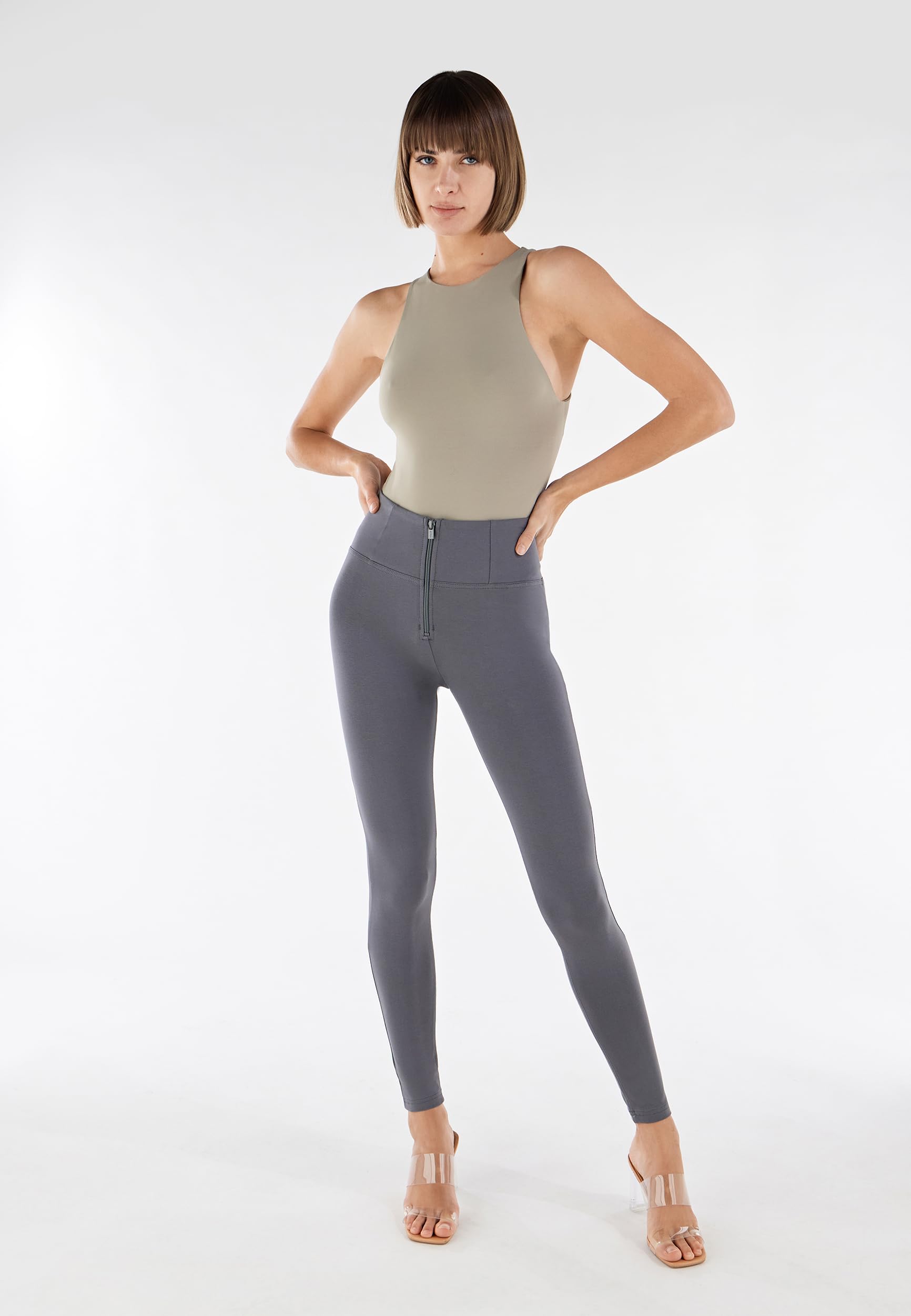 FREDDY Damen Wrup Wr.up Fashion - High Waisted - Full Length - Black