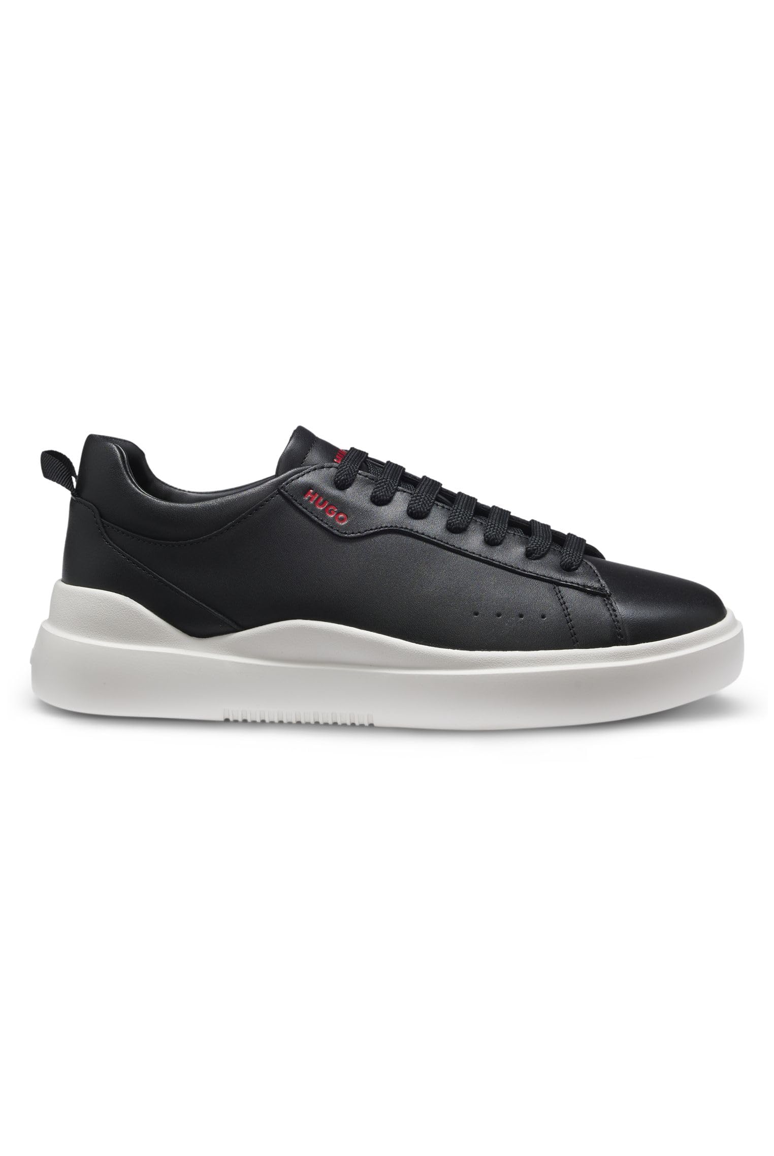 HUGO Herren Blake Tenn Leder-Sneakers zum Schnüren mit farbigen Details Größe