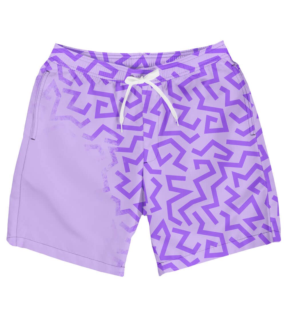 Tipsy ElvesMen's Color Changing Swim Trunks Inch Inseam Bold Colorful  Swimming Trunks for Men