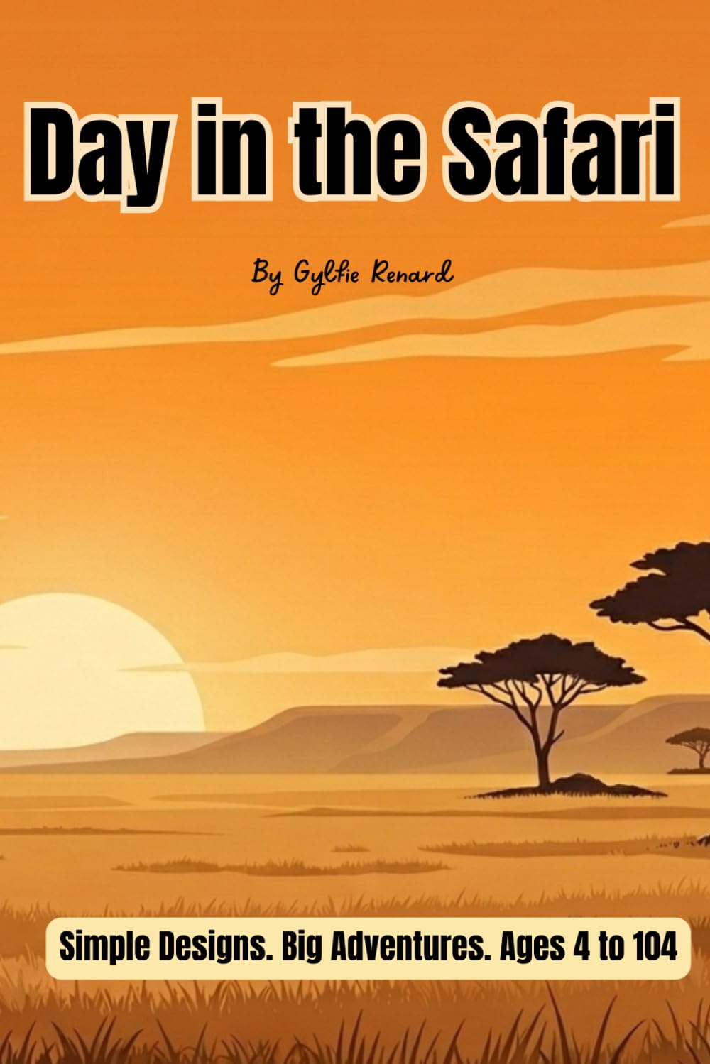 Safari Animals Coloring Book: 39 Bold and Easy Pages of African Wildlife for Kids and Adults, Simple Large Print Designs with Lions, Elephants, and More.