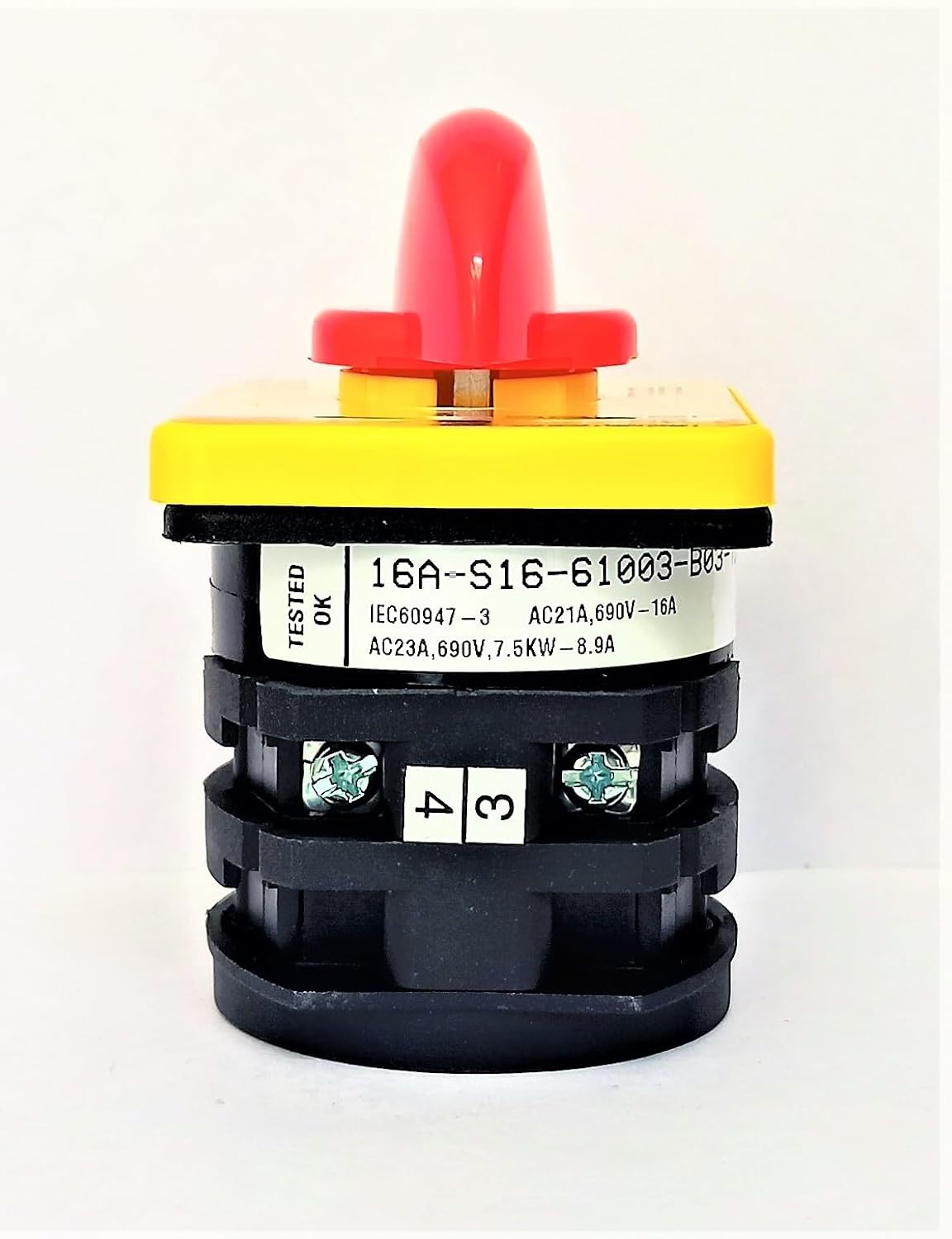 Salzer(L&T) 61003 16A 3 Pole ON-OFF S16 Cam Operated Rotary Switch Salzer(L&T) 61003 16A 3 Pole ON-OFF S16 Cam Operated Rotary Switch