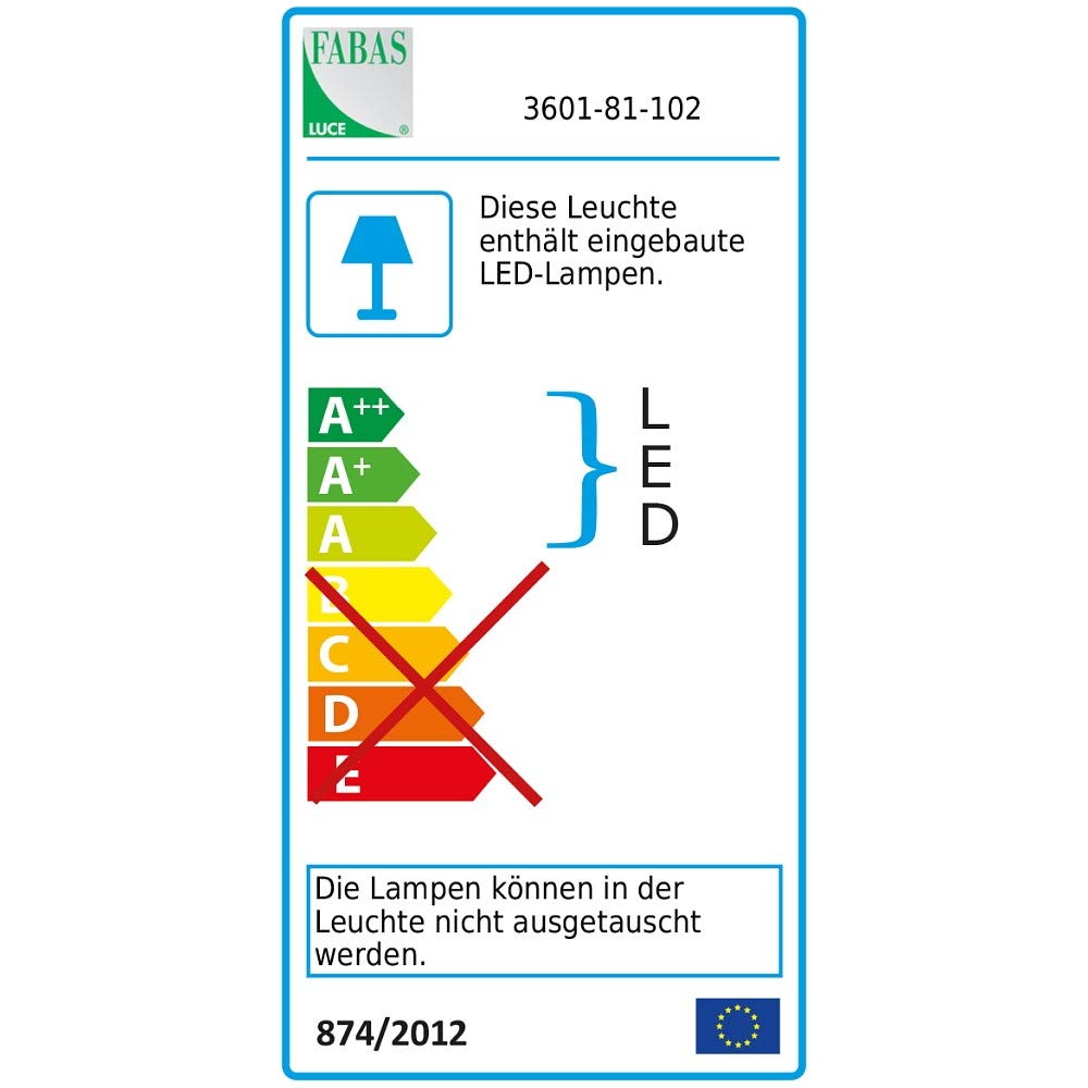 Lucas - Foco LED (1 bombilla de 12 W, 3000 K, 900 lm, IP20),