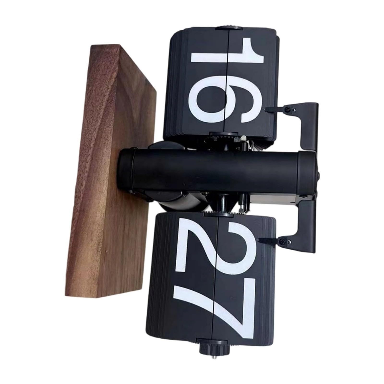 Horloge automatique à retournement au design minimaliste pour étagère
