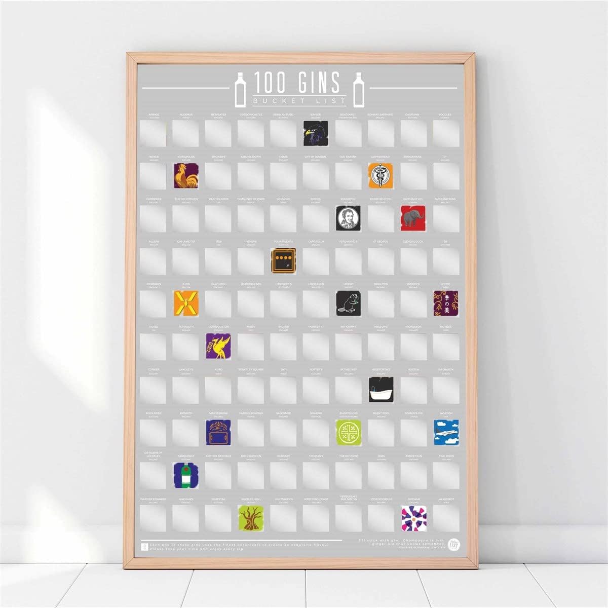 Rubbelposter 100 Gins Bucket Liste Photo 3