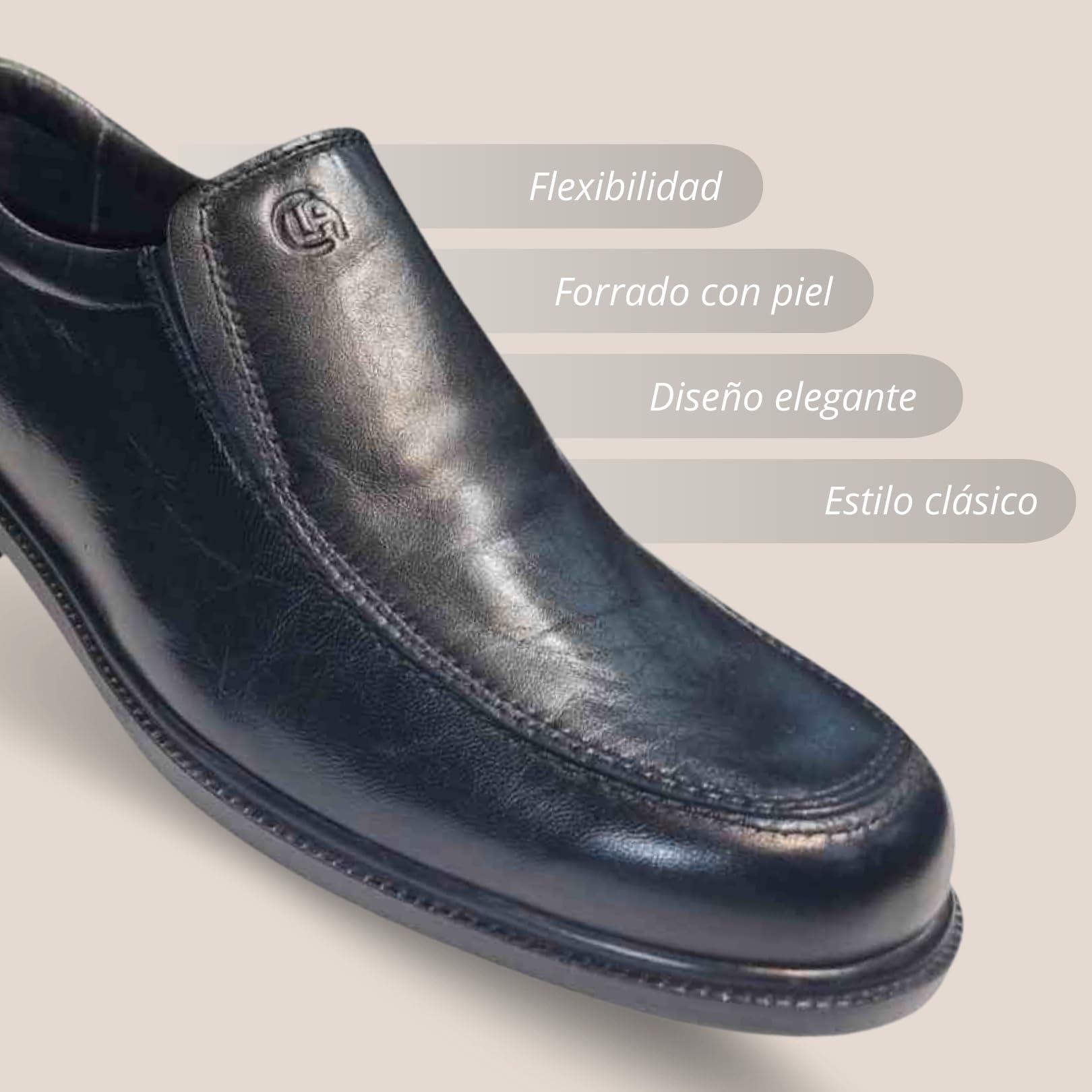 Ariadna Sánchez Zapatos de Vestir Piel Odell, Mocasines Cómodos y Flexibles, Suela Antideslizante, Regalos Originales para Hombre