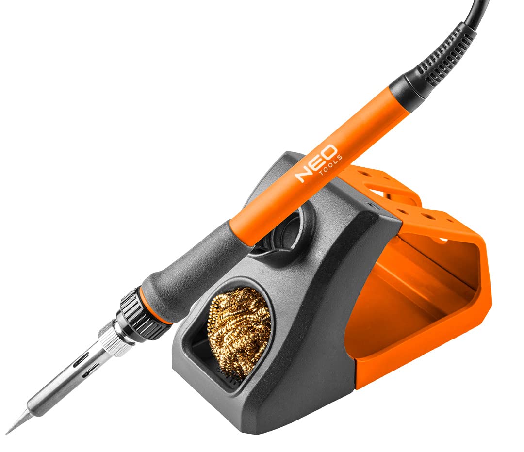 NEO TOOLS Stacja lutownicza, moc 60 W, regulacja temperatury 180-480°C, dokładność +/- 2°C, wyświetlacz LCD, funkcja automatycznego wyłączania, ochron
