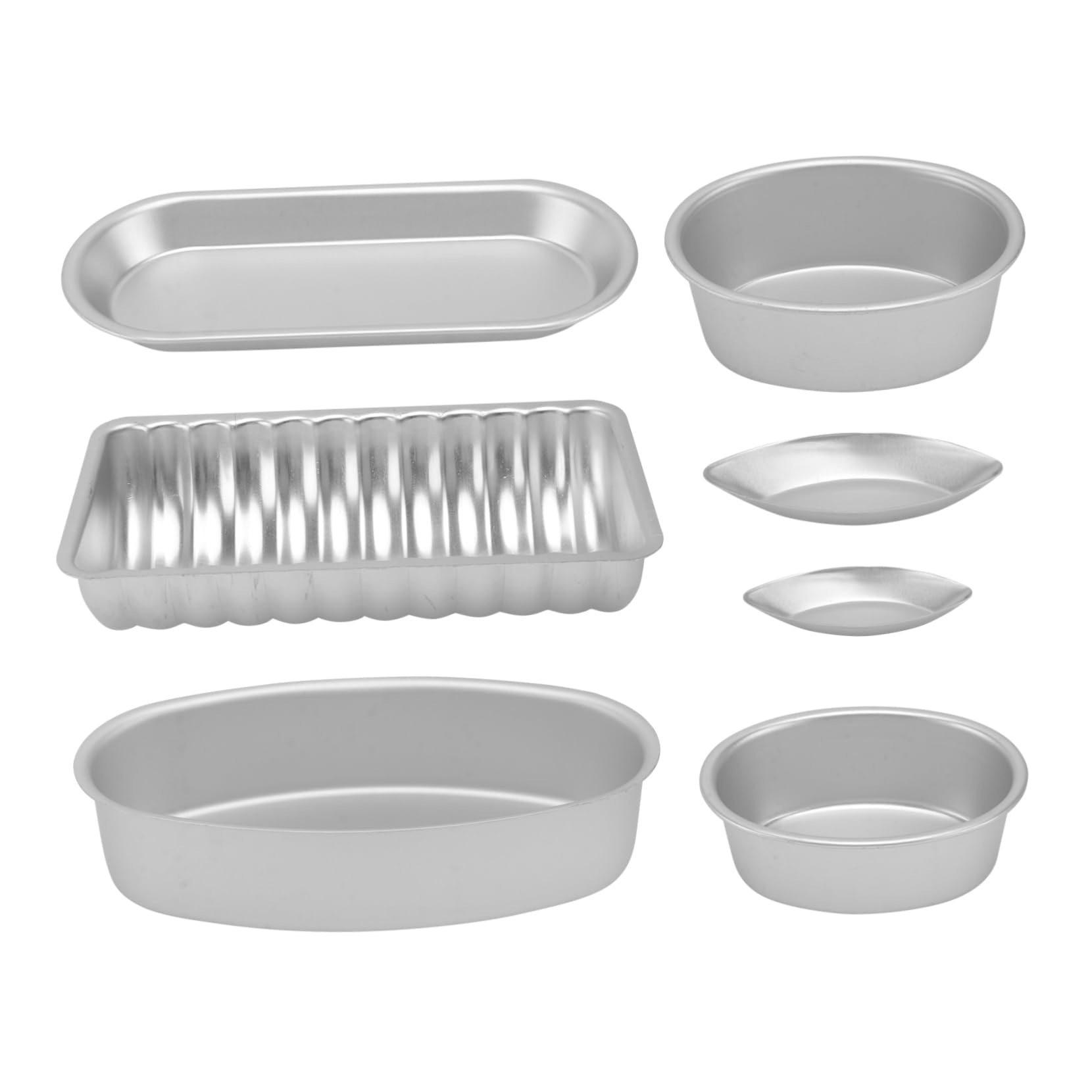 Cabilock Diy Cake Baking Molds Aluminum Alloy Multi-style Molds Round Cheese Cake Pan