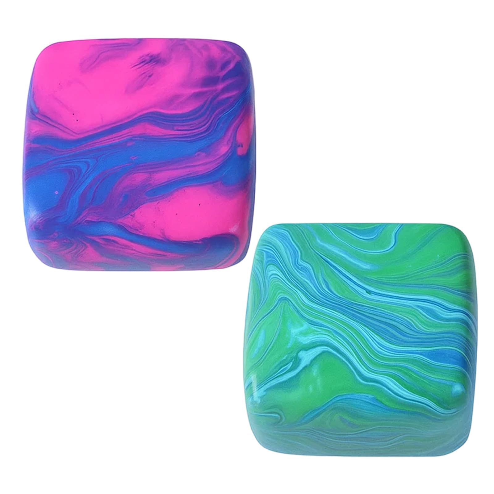 2PCS squishy cube and nice cube Set, stress cube Fidgets, Ice Cubes Stress Relief Fidget Toys,Sensory Cubes for Office and Classroom Use