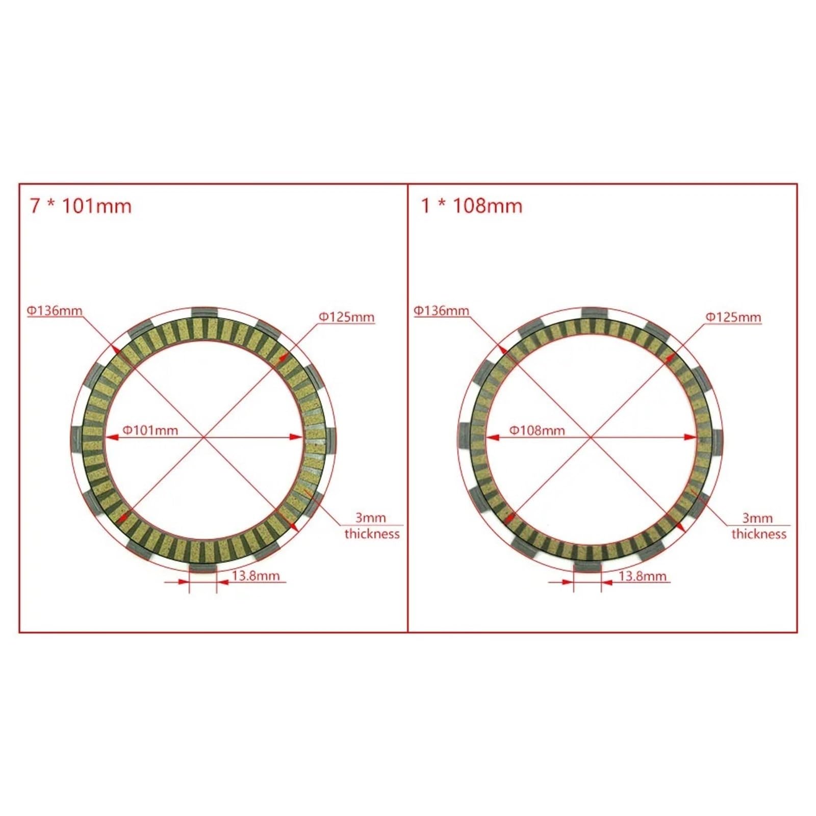 Für HONDA CRF250R 08-20 CRF250X 04-19