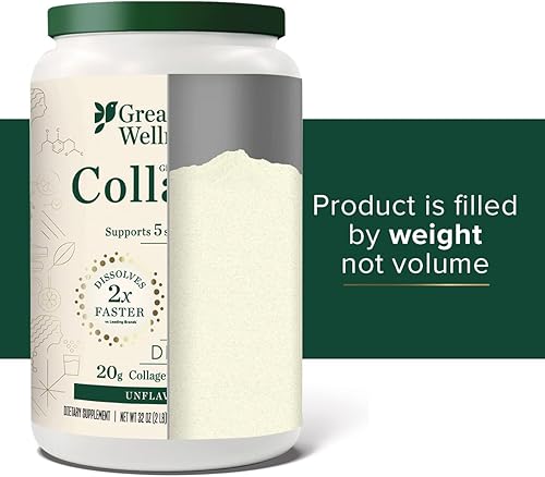 Miniatura 7 de Great Lakes Wellness Péptidos de colágeno bovino en polvo para piel, cabello, uñas, articulaciones y digestión, sin sabor, hidrolizado de disolución