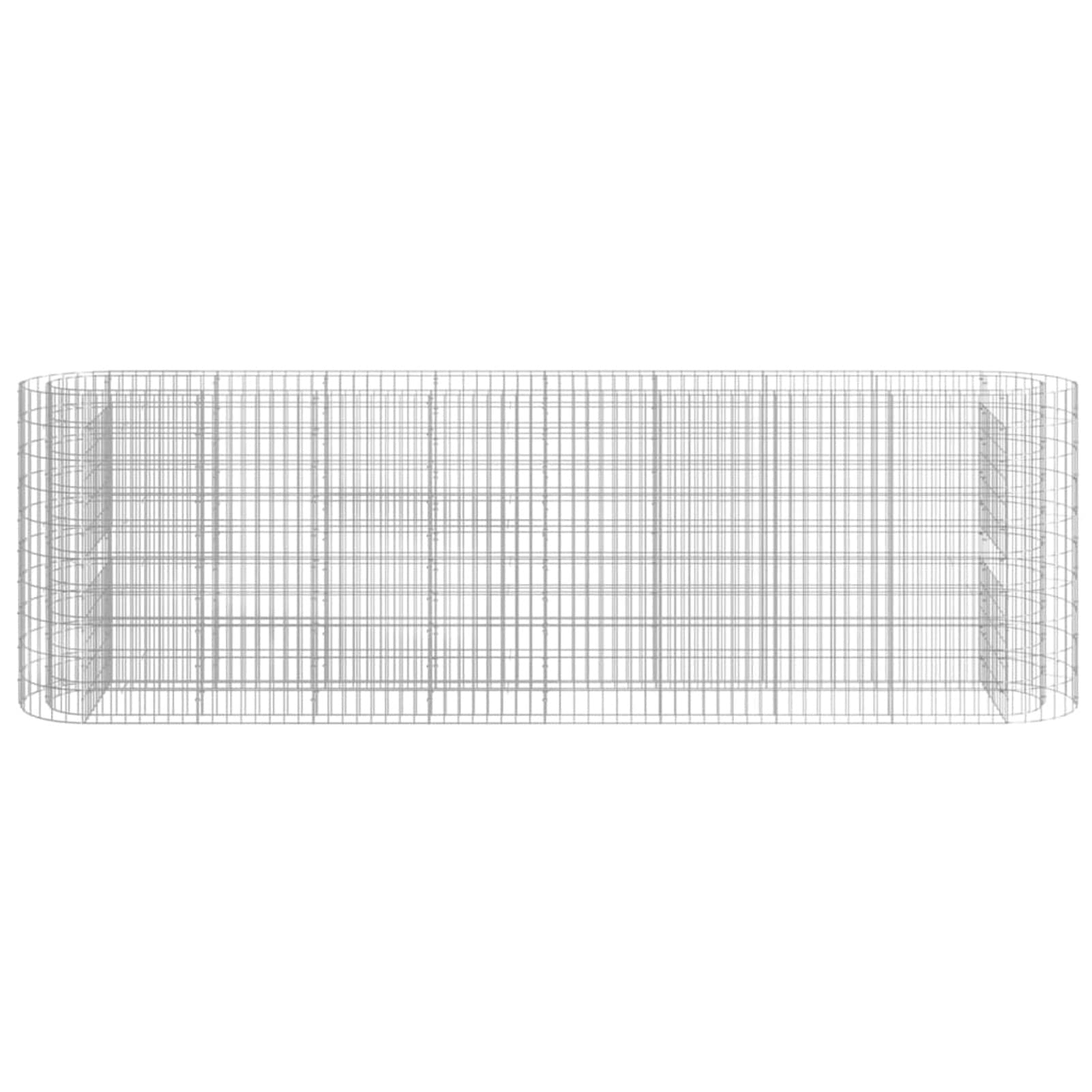 Chusui Arriate de gaviones, Macetas para Flores Y Plantas, Jardineria Maceteros, Huerto Urbano Terraza, Mesa De Cultivo, Mesa Cultivo, de Hierro galvanizado 330x50x100 cm