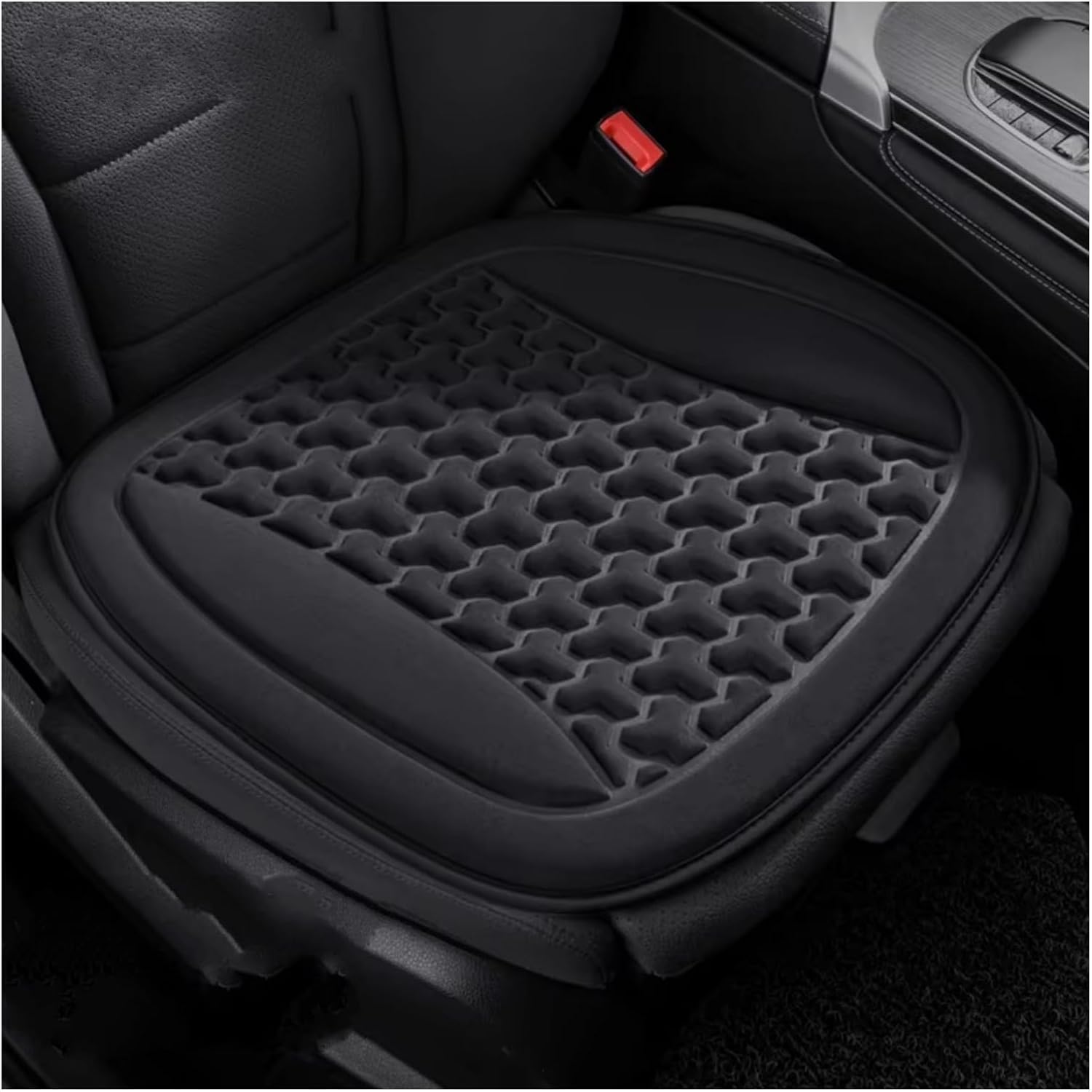 ZYJZXL188 Car Seat Cushion for Chery Tiggo 8 PLUS QQ Tiggo 3 Tiggo Tiggo 7 PLUS QQ 3 QQ 6, Driver Seat Pad Ice Silk Cooling Cushion Comfort Seat Protector Car Accessories,Black front panel x1