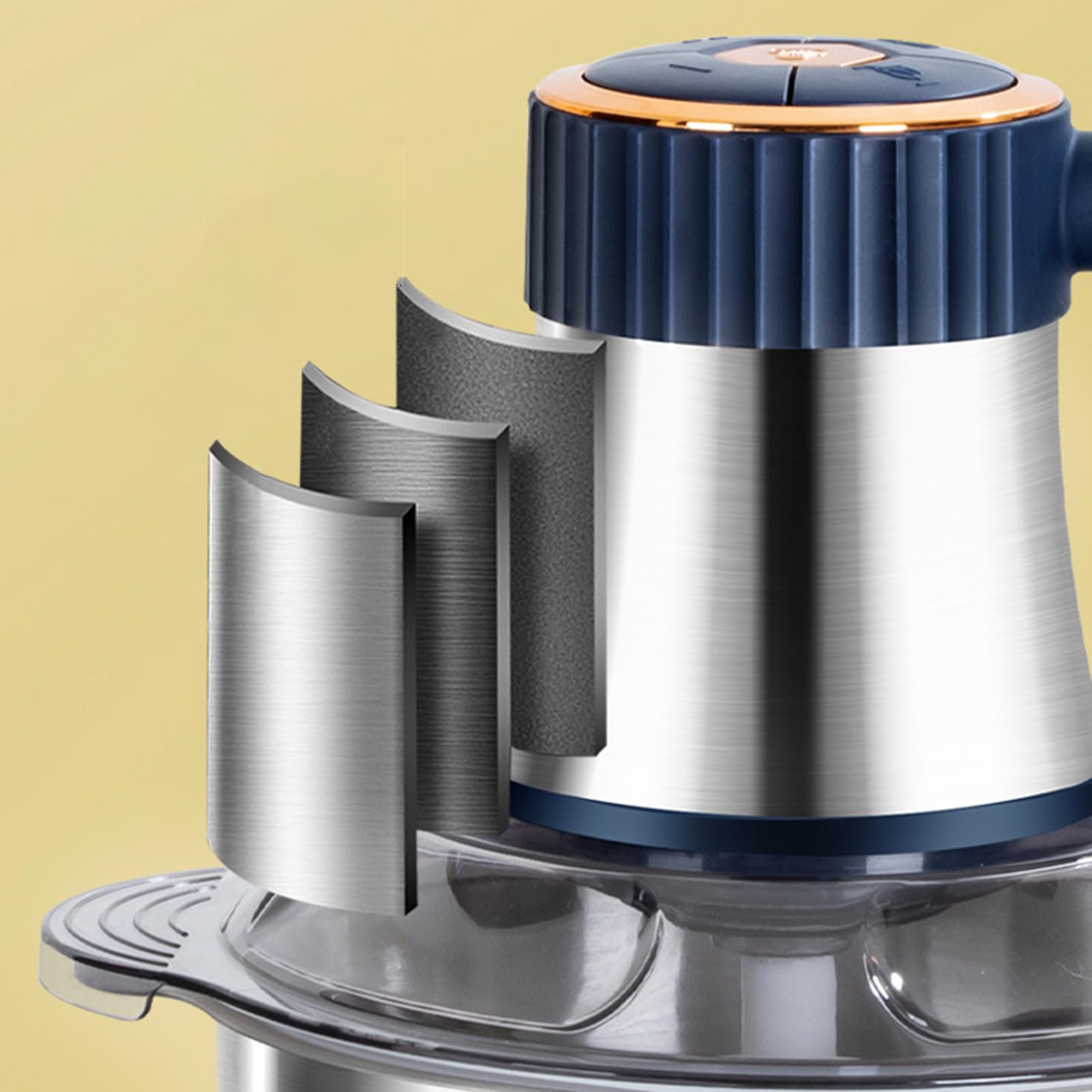 Tritatutto Elettrico - Tritacarne in Acciaio Inossidabile - Tritatore Automatico Multifunzione da 5 Litri per Ghiaccio Burro di Frutta Secca Salsicce Cereali Omogeneizzati