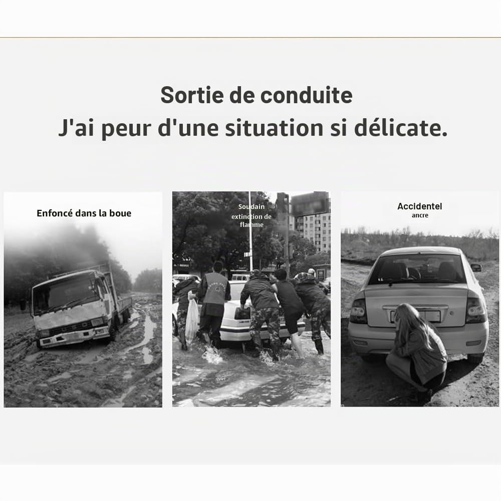 Sangles de remorquage Robustes avec Crochets, Sangle de remorquage Double Couche, 5 tonnes, capacité de 4 mètres, pour Voitures, camions, Jeep, Bateaux et Plus Encore, Corde de remorquage Jaune