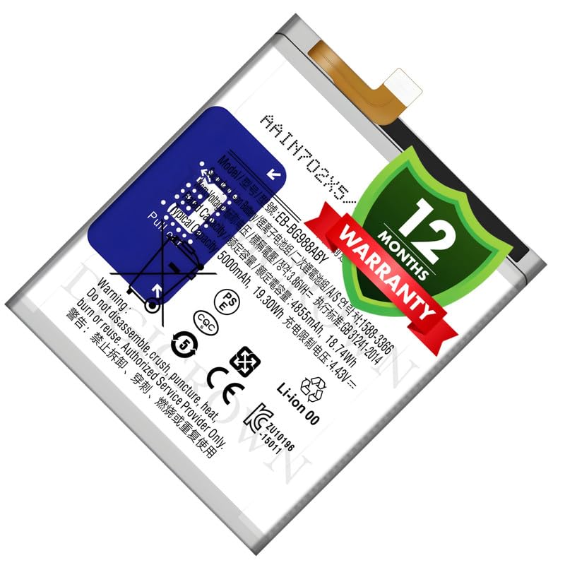 Image of Original EB-BG988ABY Battery Compatible for Samsung Galaxy S20 Ultra - (5000mAh) - 1 Year Warranty DF7