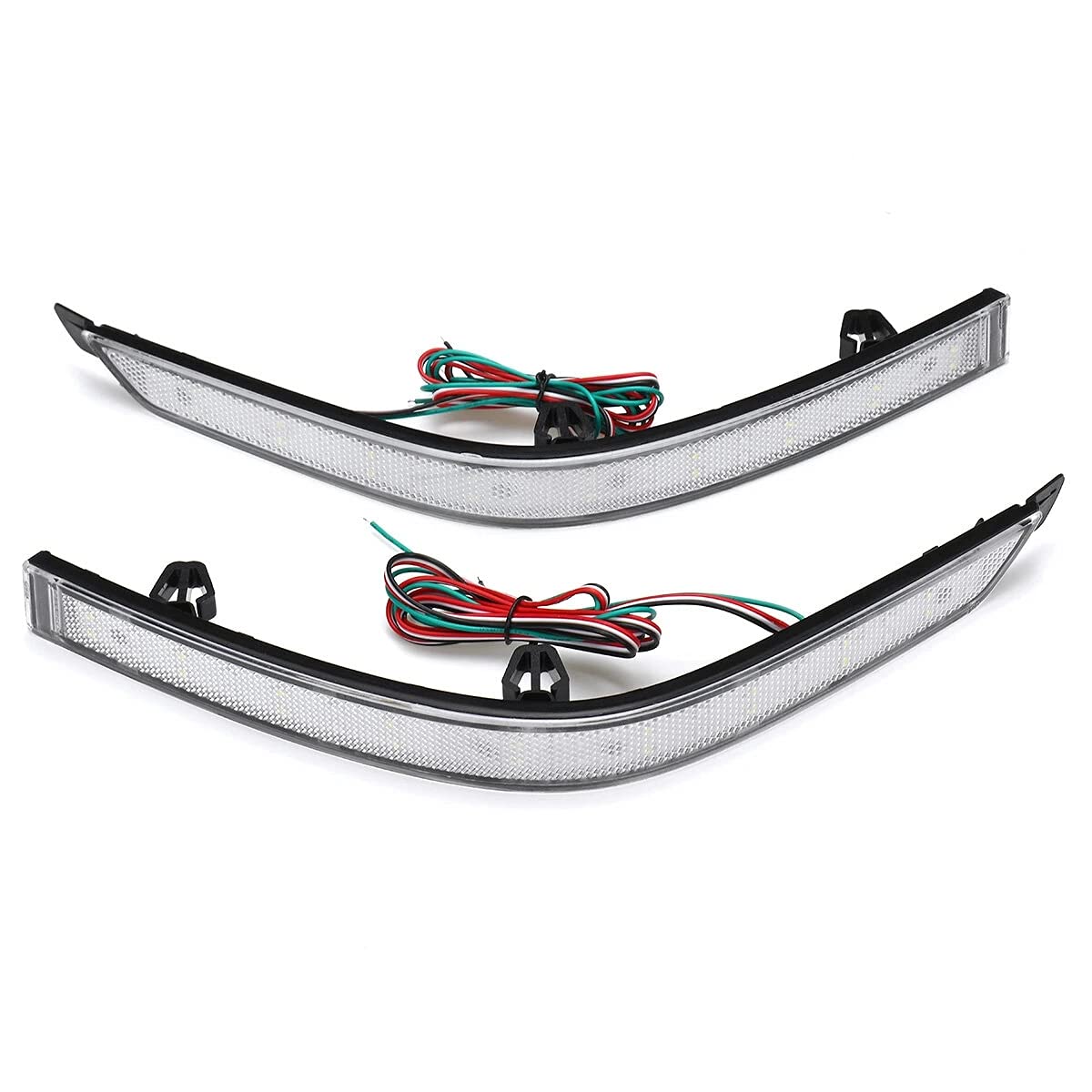 YONGYAO Auto Luci Parafango Posteriori per Catarifrangenti Lampade Freno di Coda per VW T6 Tranporter Multivan - D