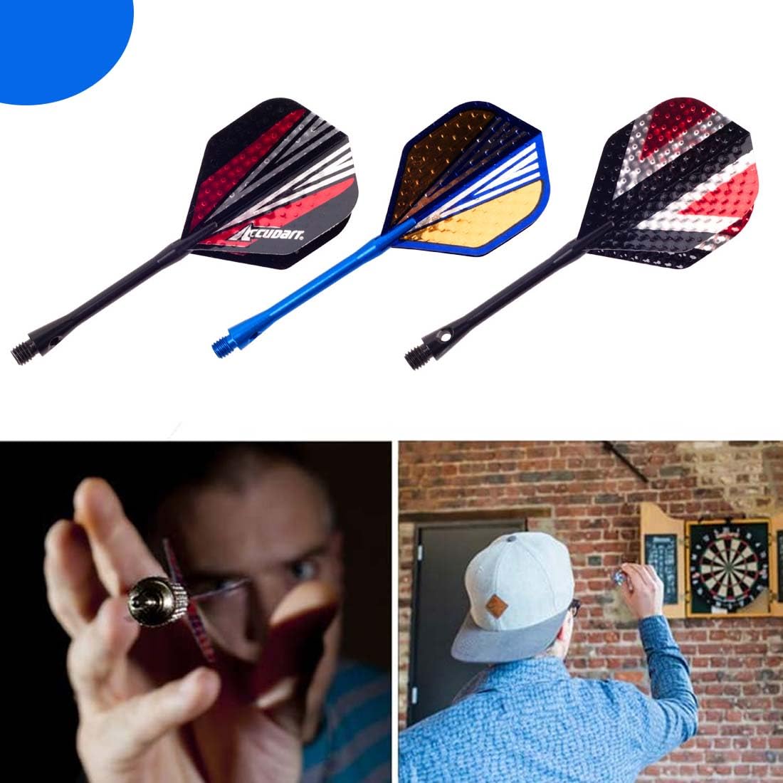 KXUSW 12 Pezzi Alette Freccette,Ala del Dardo,Freccette Professionali, Freccette,Darts,Accessori per Freccette