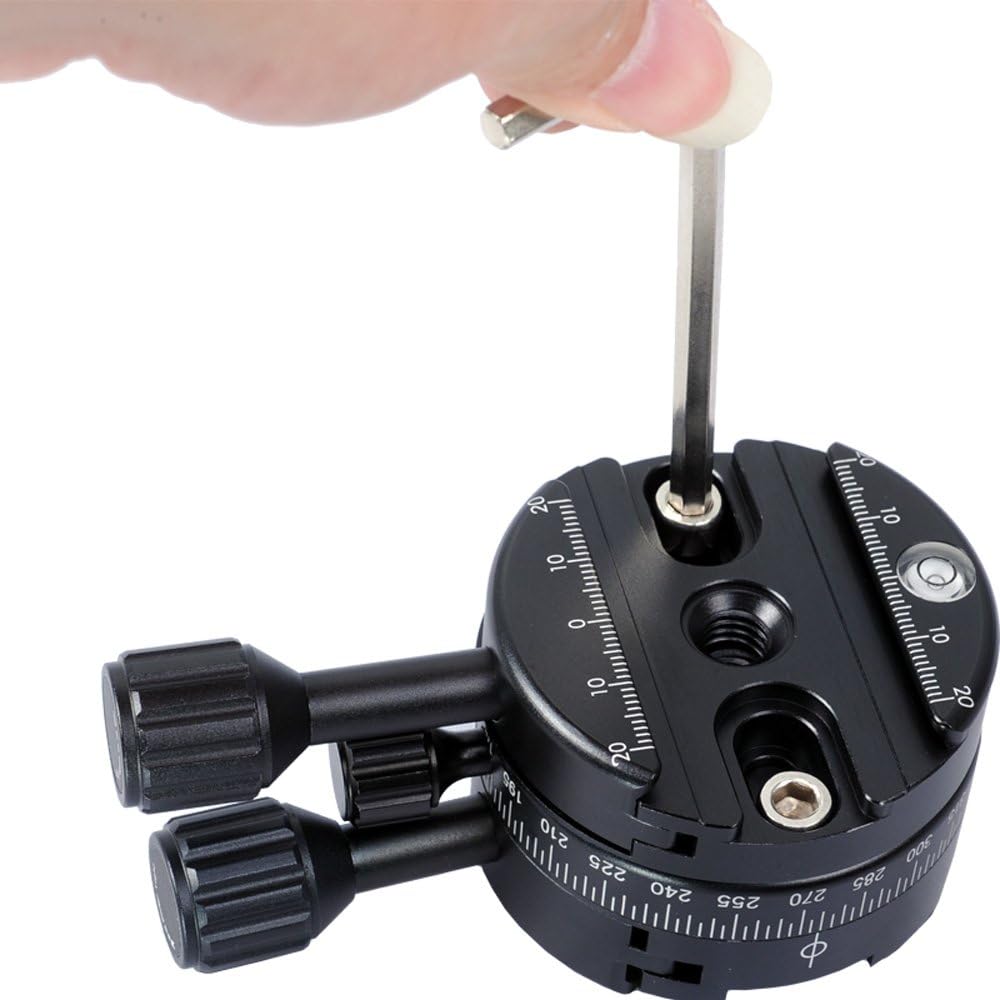 Improved Version Universal Ultra-Thin Clamp for RRS BH55 BH40 BH30 BH25 Ballhead and Arca Fit Tripod Ball Head and Camera Quick Release Plate