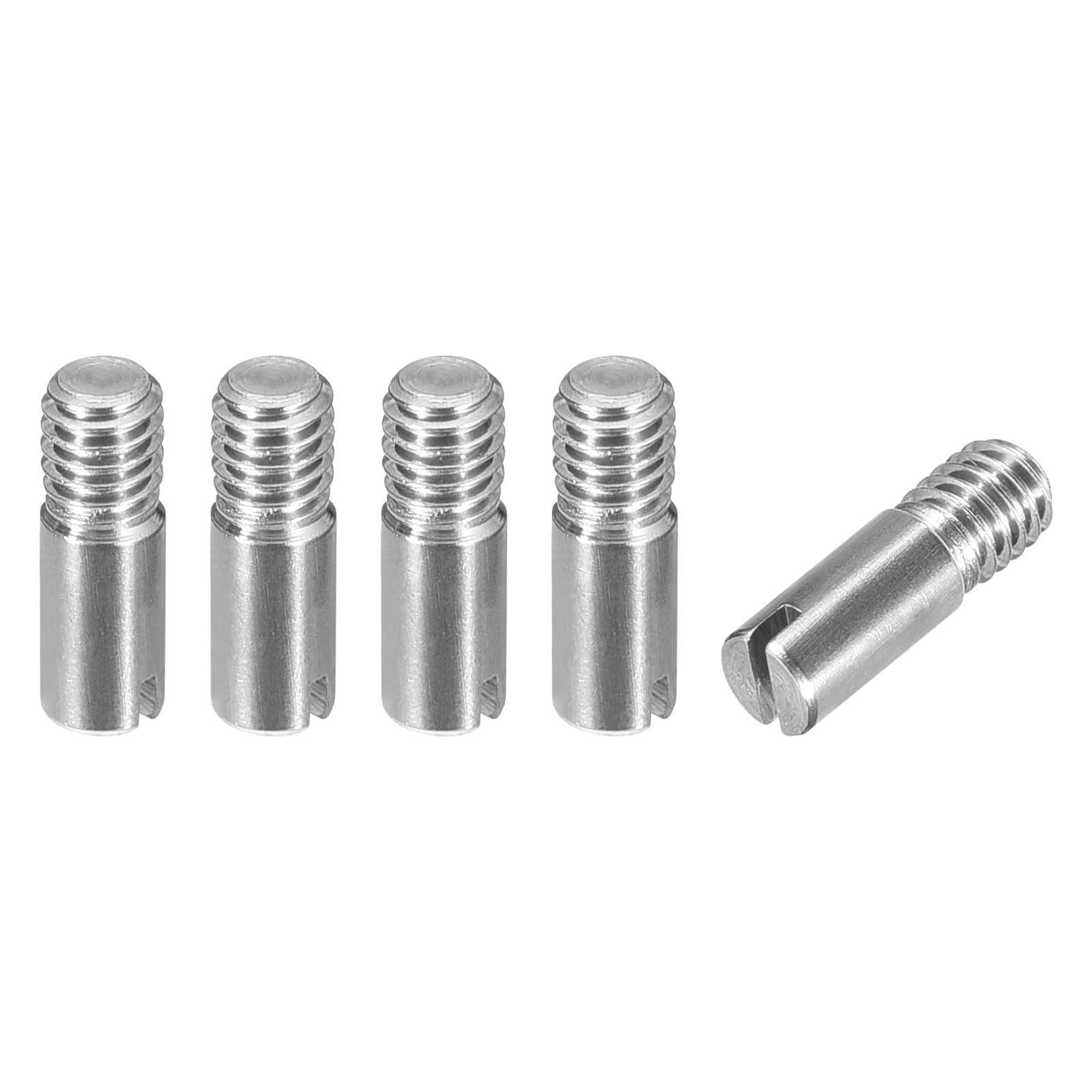 5 Stück M4 X 25 Mm Geschlitzter Zylinderstift Aus 304 Edelstahl – Gewindestift Für Möbel, Schränke & Positionierung