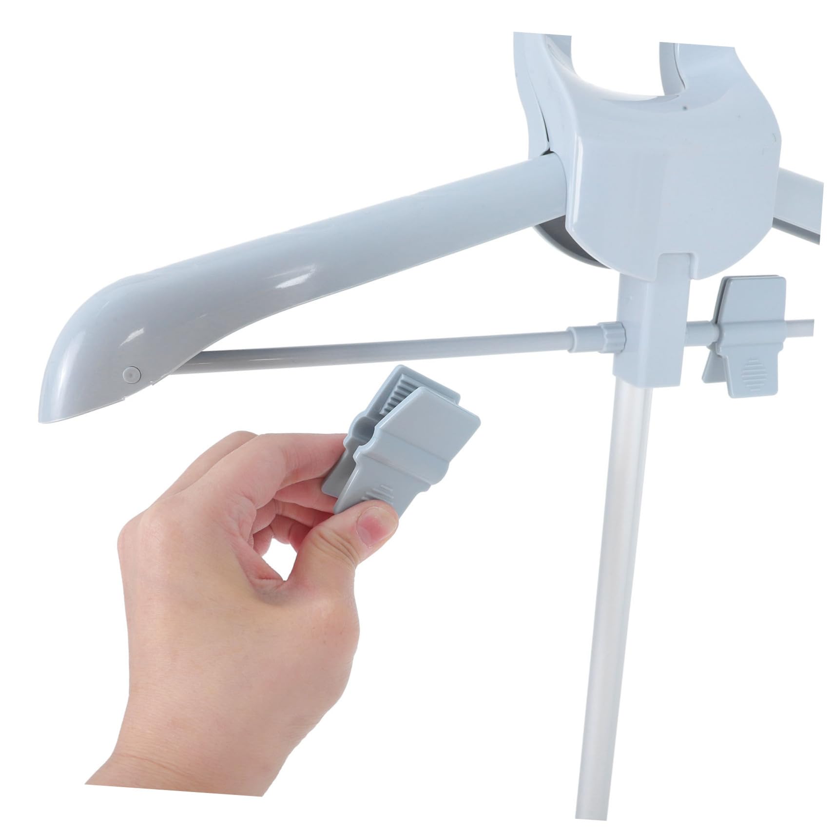 ERINGOGO 1set Adjustable Portable Clothes Rack for Handheld Steamer Foldable Steaming Hanger Ironing Glove Space-saving Design for Spaces and Travel Use