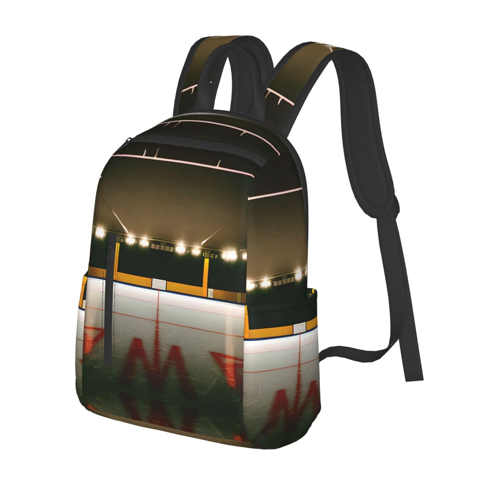 QASNLU Hockey Stick print Fashion Backpacks Hiking Camping Day bags Men Women Traveling Outdoor backpacks