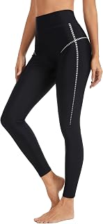 ATTRACO High Waisted Swim Pants for Women Long Women's Swim Leggings | High Waist, Lining, Tummy Control, Gusset Crotch, Lightweight, Quick Dry Fabric, Sun Protective, Surfing, Beach Wear