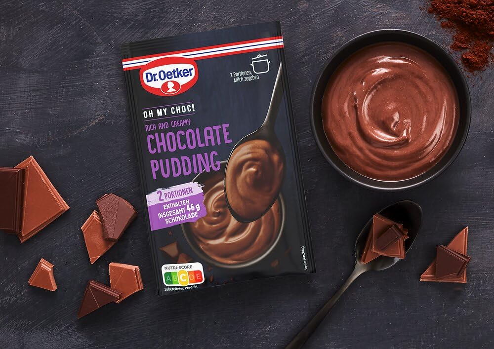 Dr. Oetker OH MY CHOC! 15er Probier-Set, 5 x Chocolate Creme, 5 x Chocolate Pudding, 5 x Triple Choc Mousse, Dessertpulver für Schoko-Creme, Schoko-Pudding und Schokoladenmousse