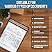 30 Pack Job Ticket Holders 8.5x11 - Work Order Plastic Sleeves for Documents - 8 1/2 x 11 Shop Ticket Holders - Heavy Duty Sheet Protectors - Dry Erase Pocket Sleeves - Dry Erase Clear Pocket Sleeve