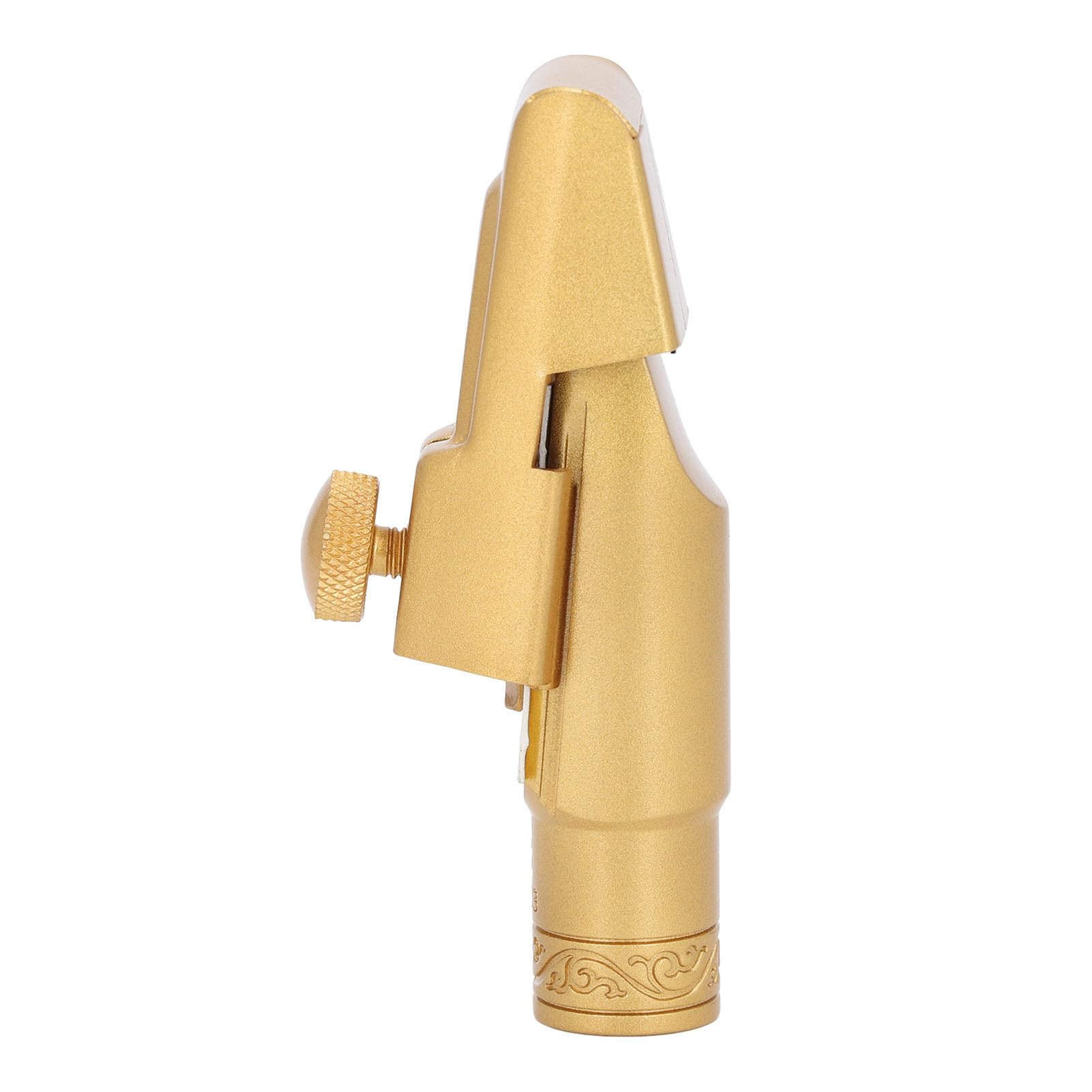 Fabater Bocchino per Sax Soprano Tono Brillante in Ottone Metallo B Piatto 8C di Ricambio per Sassofonisti Principianti e Professionisti