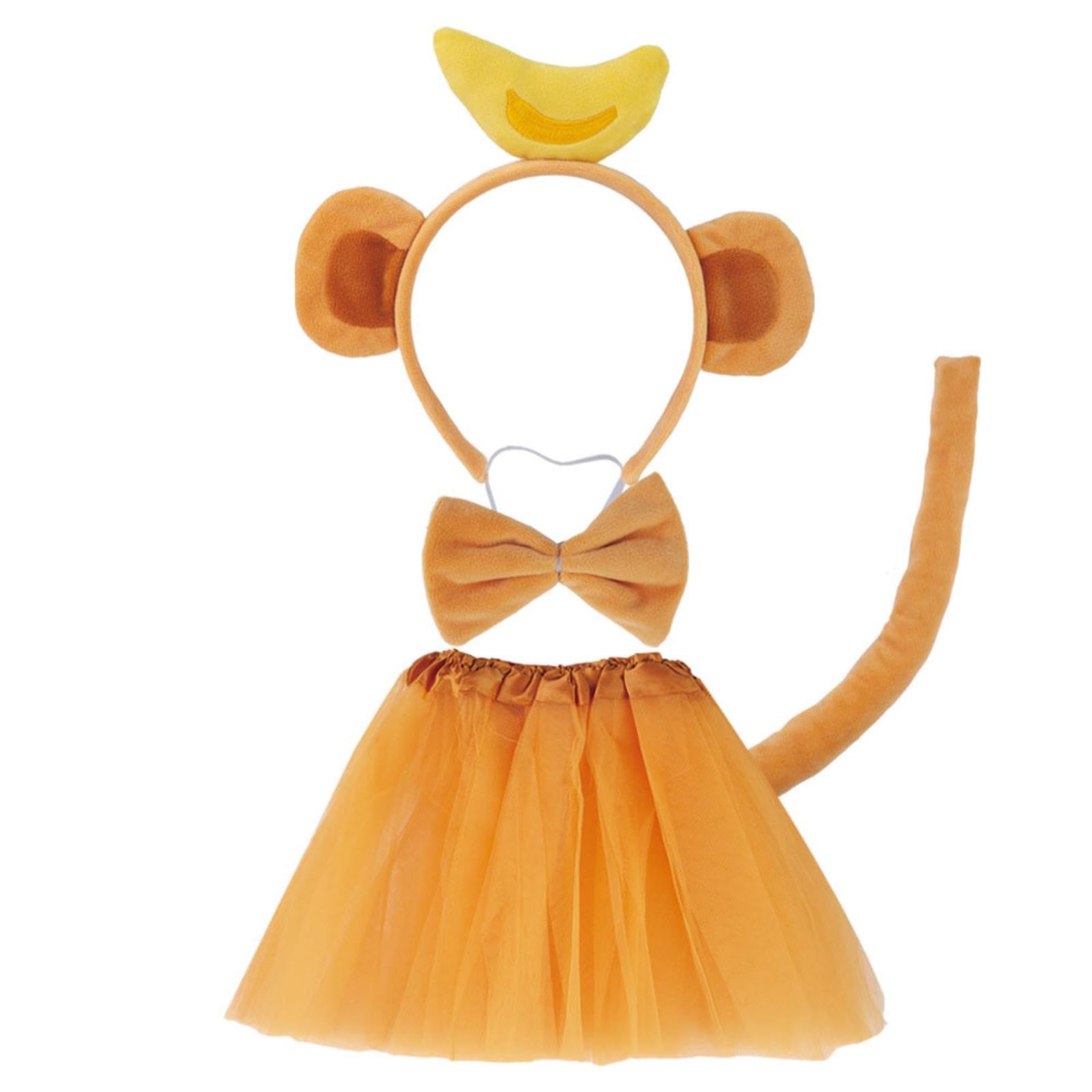 Ensemble oreilles et queue de singe, couvre-chef, Costume d'animaux Ensemble oreilles et queue de singe, couvre-chef, Costume d'animaux