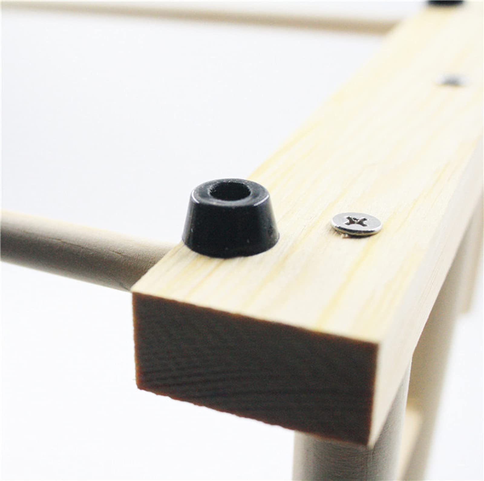RoseFlower Supporto per Uccelli in Legno, Palestra per Pappagallo Portatile da Tavolo con Posatoi e Scale