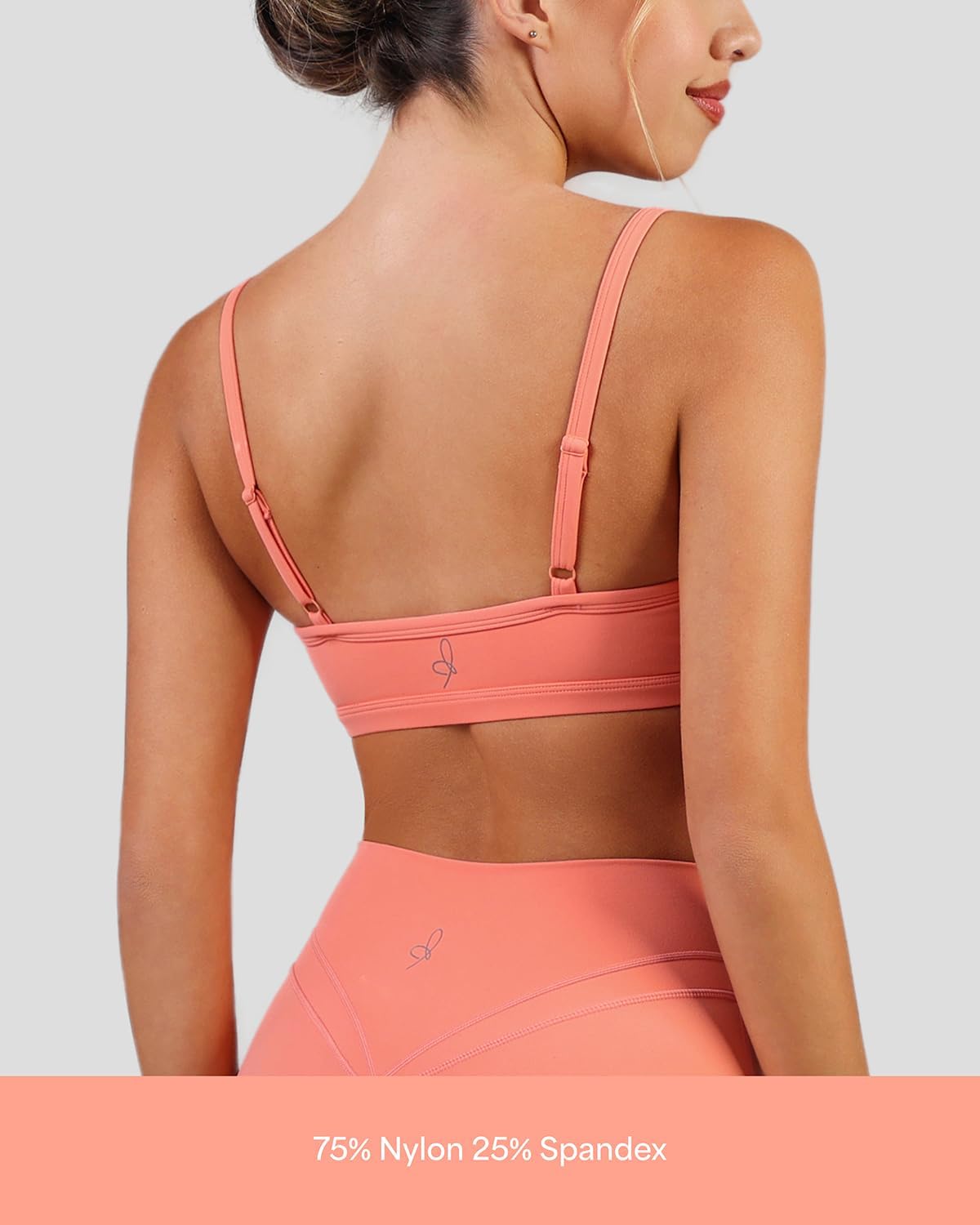 Flourish Blossom Women’s Medium Support Adjustable Workout Tops Minimalist Sports Bra - Image 5