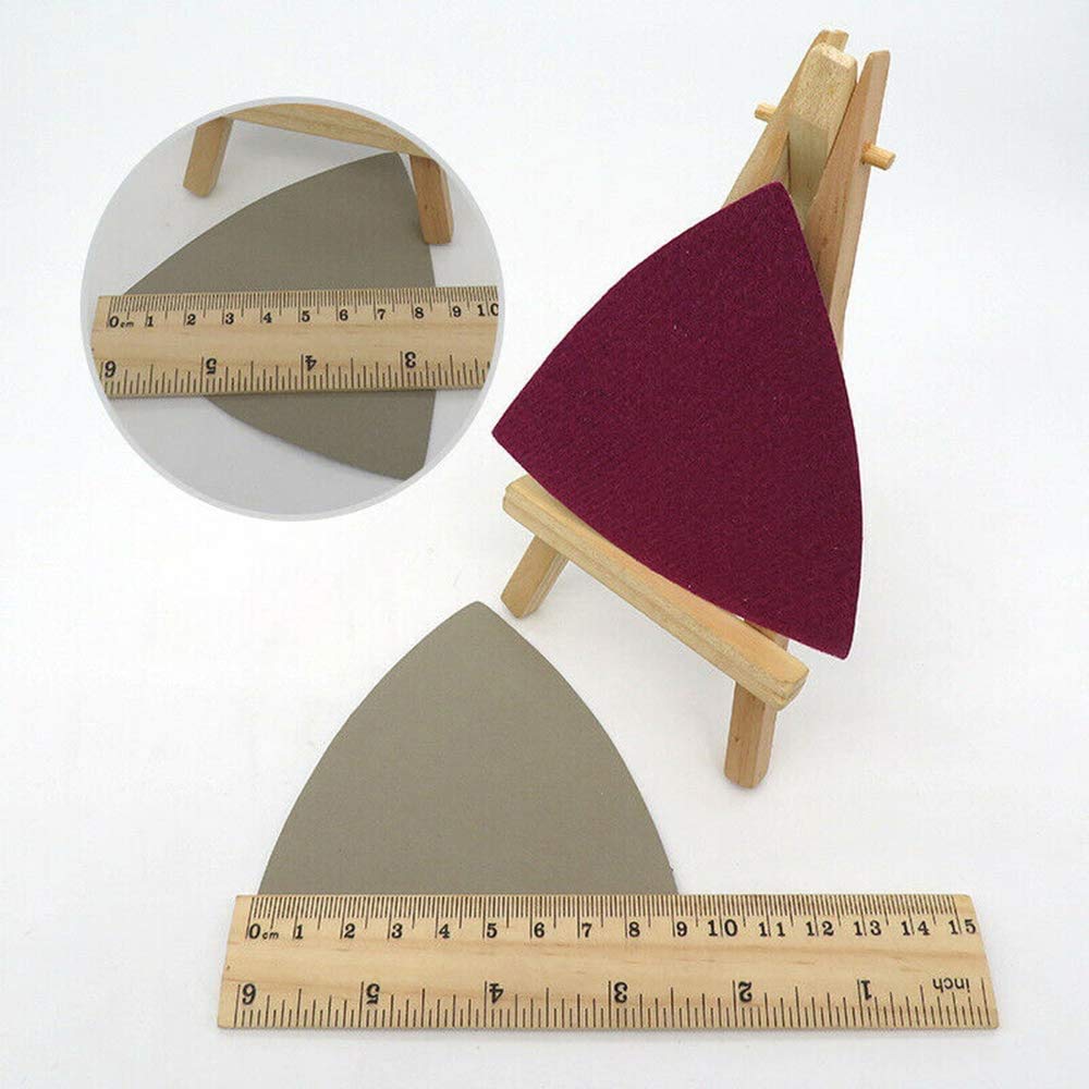Papier à Poncer Triangulaire - Grain 40 - Côté 90 Mm - Velcro - Quantité 100 Feuilles