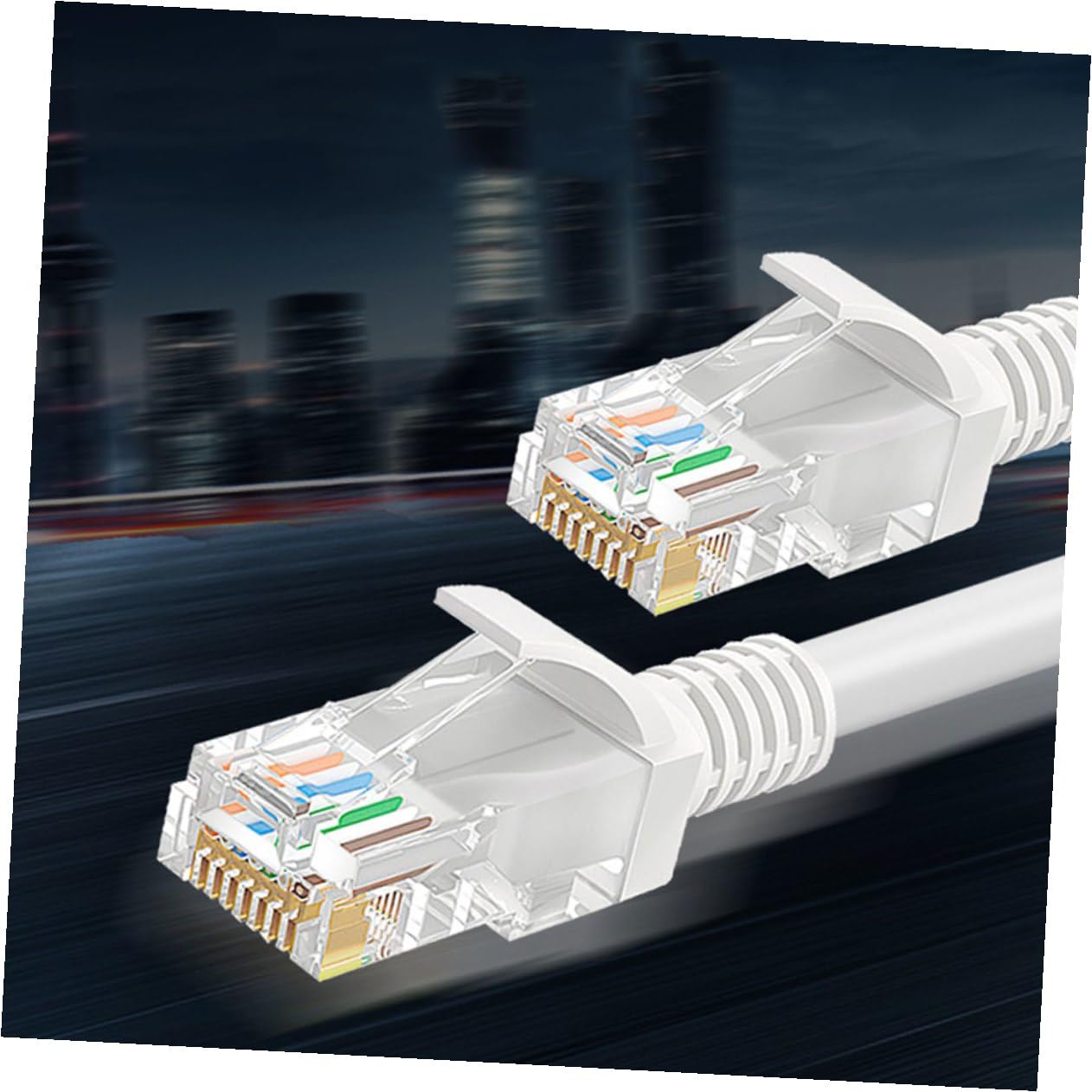 Cavo di Rete Cat5e Gigabit Bianco per Router e Computer