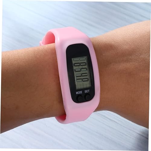 Miniatura 6 de BESPORTBLE 1 unid reloj de ritmo cardíaco fitness podómetro reloj contador de pasos pulseras de silicona pulsera de silicona azul moda conjunto
