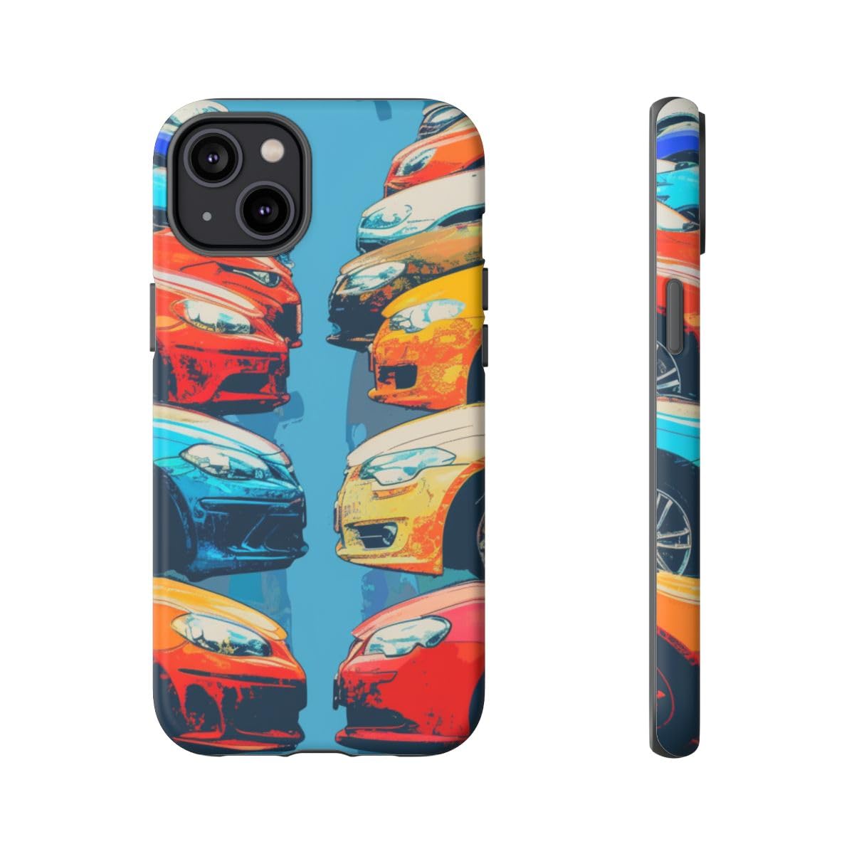 Coque rigide mate iPhone 14 Plus finition premium art moderne - 5
