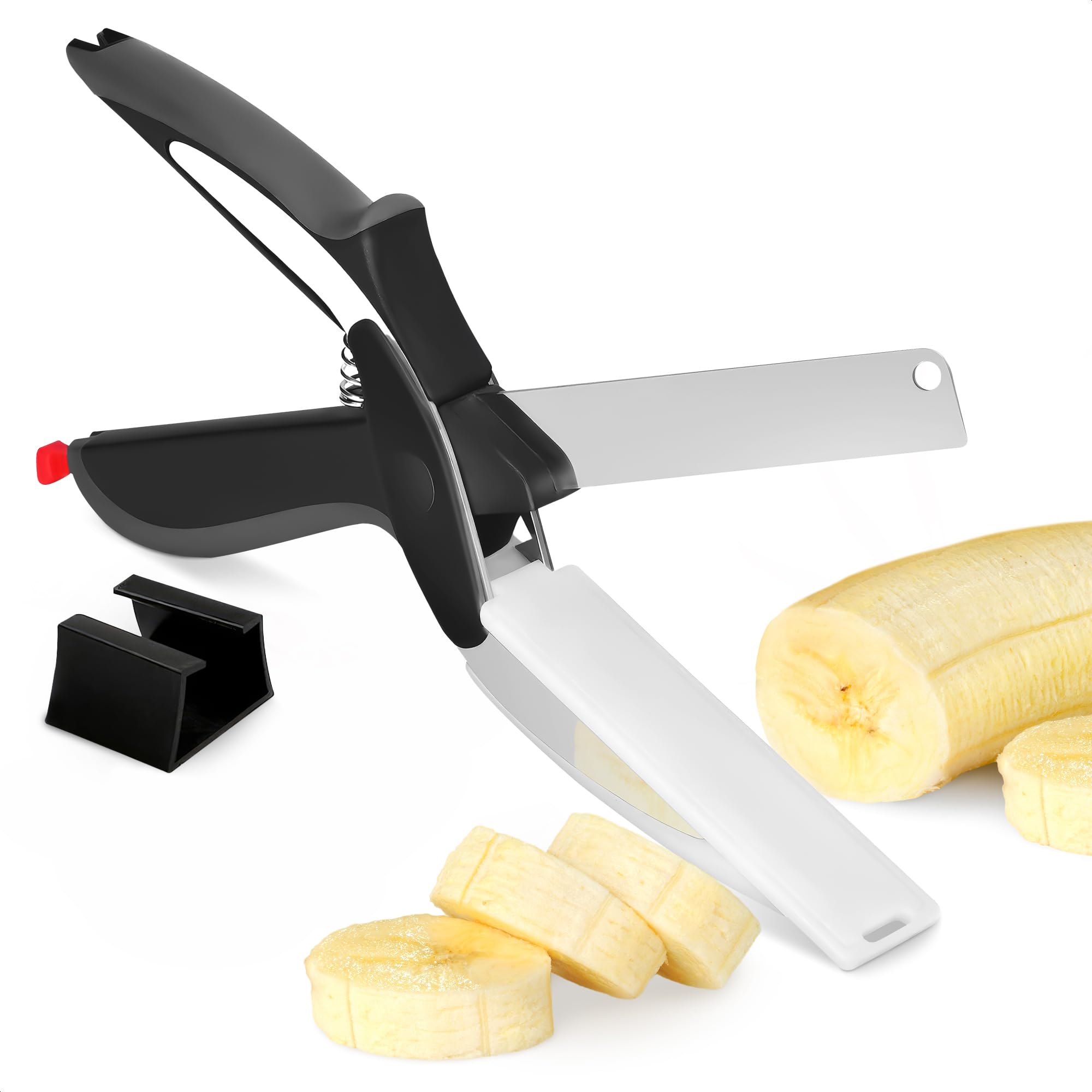 Kitchen Scissor Smart Cutting Board Knife - Kitchen Scissors Quick Vegetable Cutter Knife Vegetable Chopper - Fruit Cutter Tools Vegetable Slicer Food Chopper Knife Food Cutting Scissors Meat Scissors