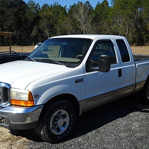 AKKON - For 00-05 Excursion 99-07 SuperDuty Pickup Truck Extendable Towing Manual Mirrors Passenger Right Side Replacement
