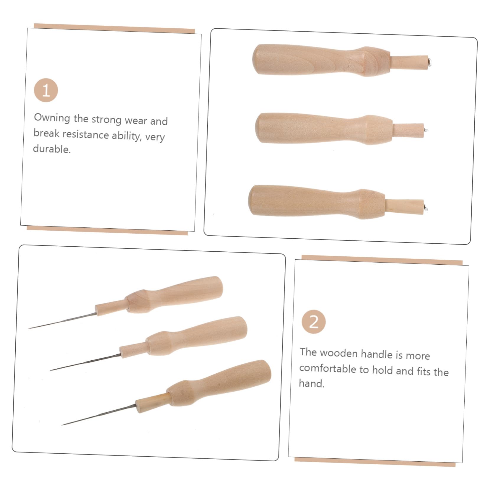 NUOBESTY 3sets Aghi Per Infeltrimento Della Lana Di Strumenti Per Fai Te Con Base Per Progetti Creativi Di Infeltrimento e Artigianato Sicuri e Resistenti