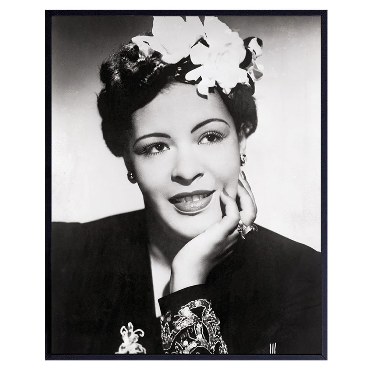 Billie Holiday Wall Art Picture - Billy Holiday Poster - African American Wall Art - Black History Wall Decor- Black Art - Vintage Culture Photo -