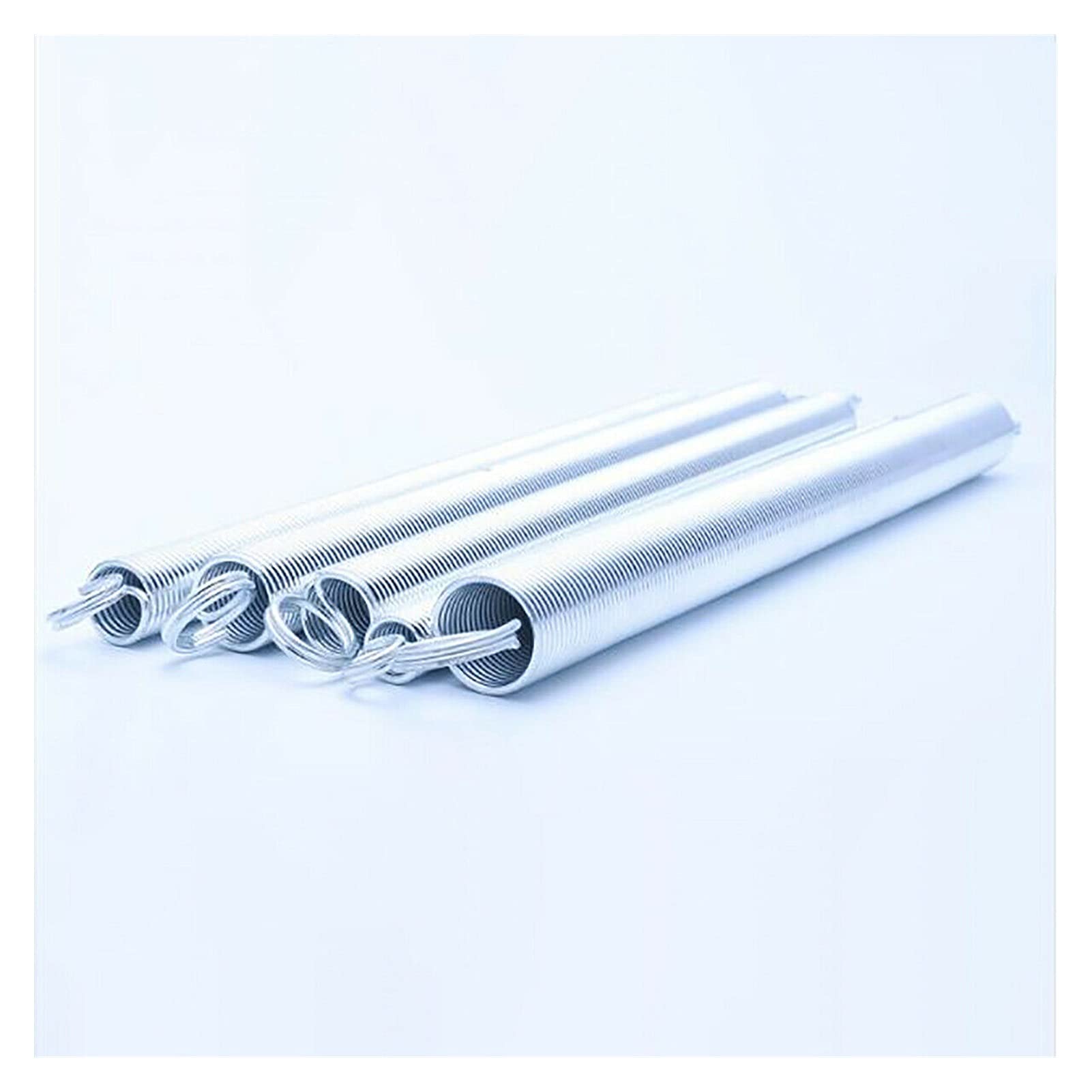 Sostituzione della molla di tensione del metallo 1 pezzo di 300mm lungo molla a molla doppia gancio tensione tensione molla luminosa diametro del filo zincato 2mm 2,5 mm Diametro esterno 12mm-30mm